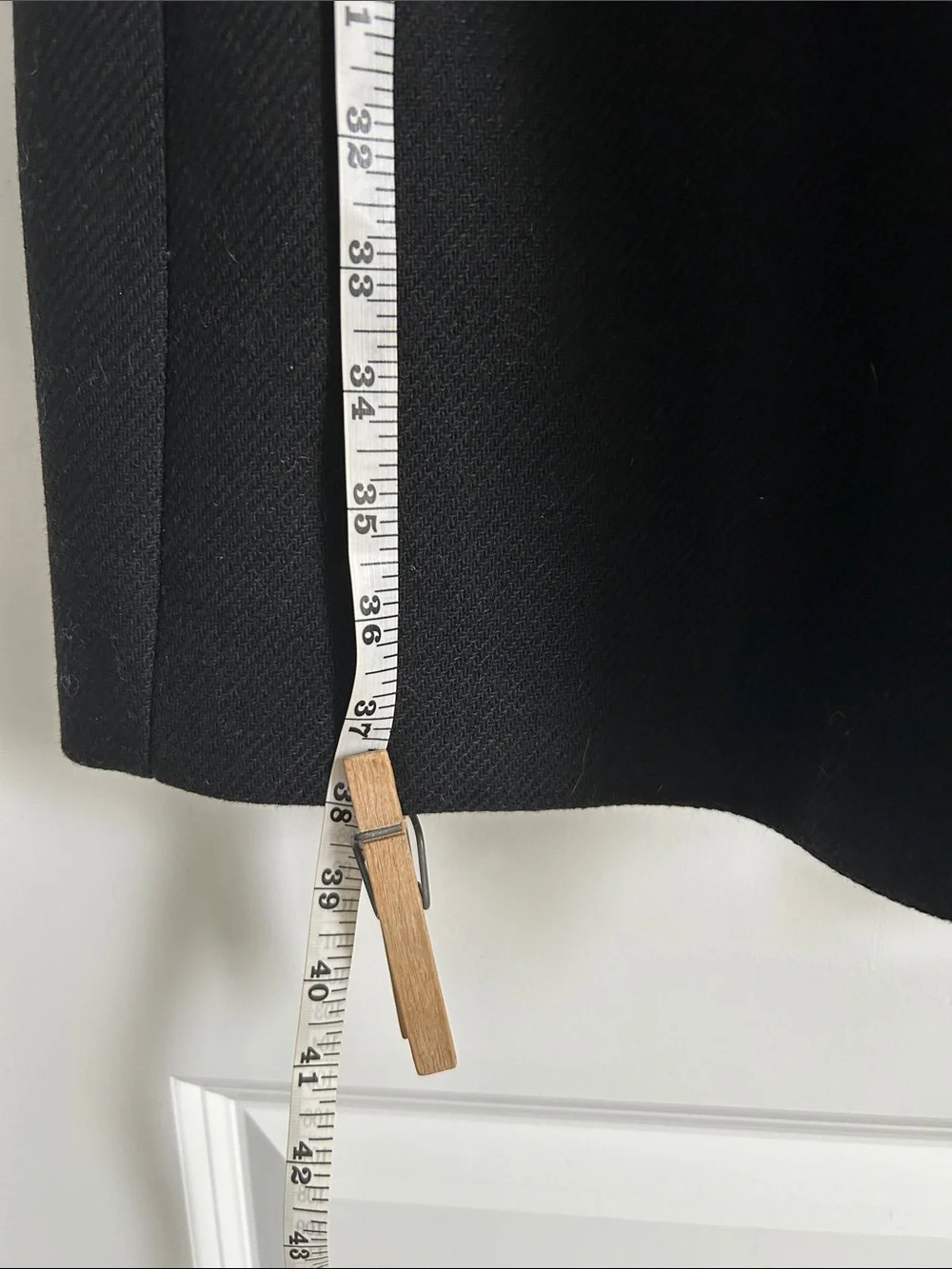 Zara Black Wool-Blend Pea Coat